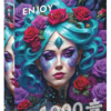 Gothic Flowers Portrait (1000)