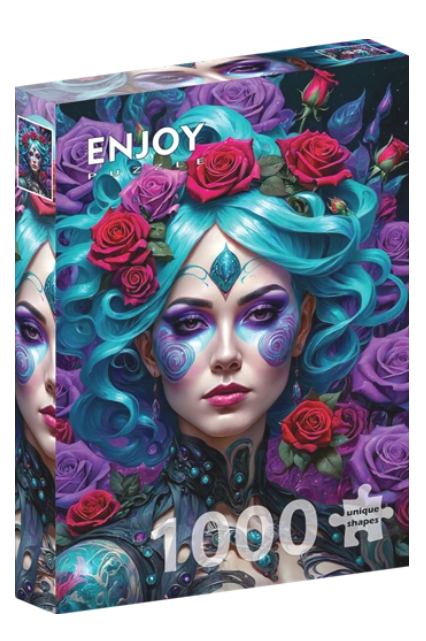 Gothic Flowers Portrait (1000)