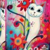 A Happy White Cat (1000)