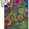 Abstract Stained Glass Flower Garden (10