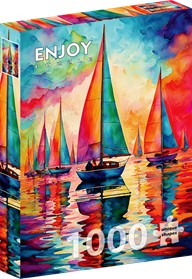 Colorful Sailboats (1000)