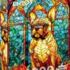 French Bulldog Stained Glass (1000)