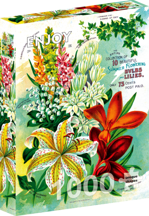 Vintage Flower Catalog Art (1000)