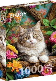 Cat in Bloom (1000)