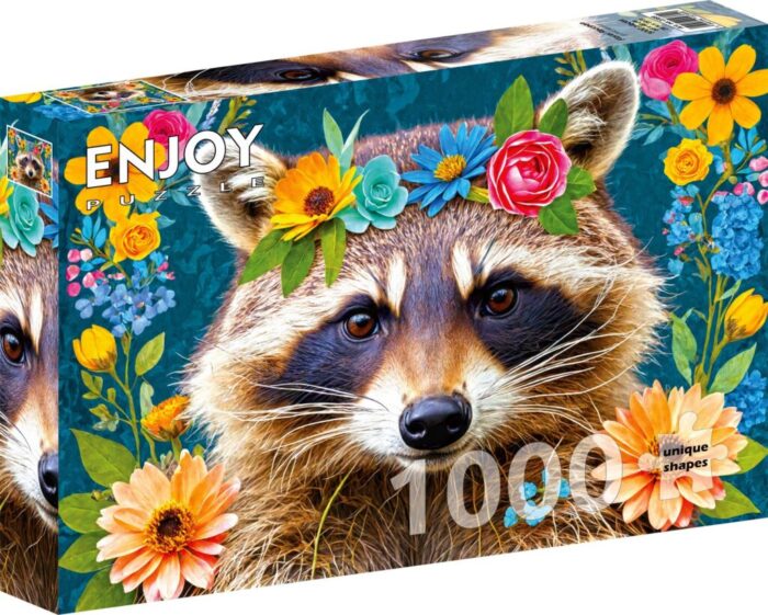 Floral Raccoon (1000)