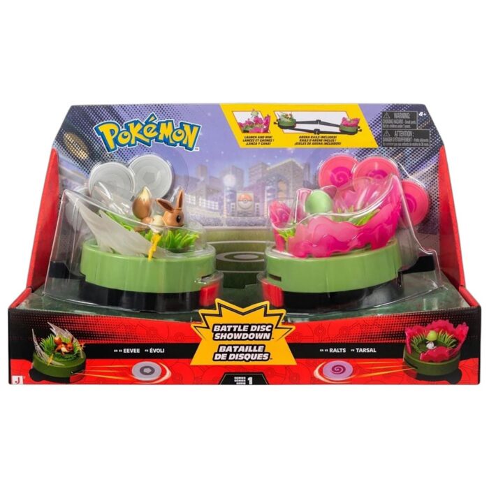 Pokemon Game Battle Disc Showdown Eevee #3 & Ralts Battle arena