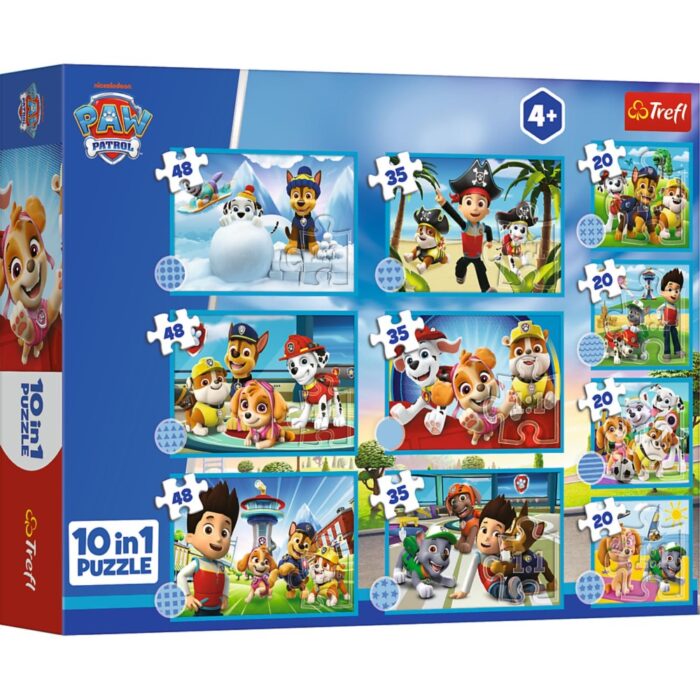 Puzzel 10 in 1 Paw patrol Team