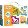 Puzzel baby op de boerderij