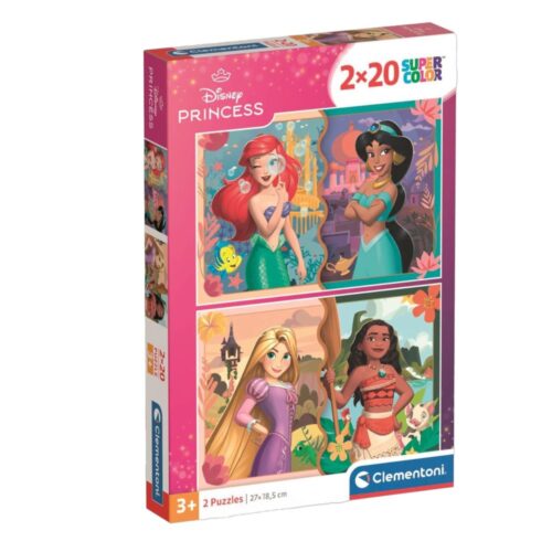 Puzzel Disney princess 2x20 stukjes