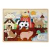 Puzzel hout 3D 30x22x9cm boerderij/jungle (assortiment – willekeurige uitvoering)