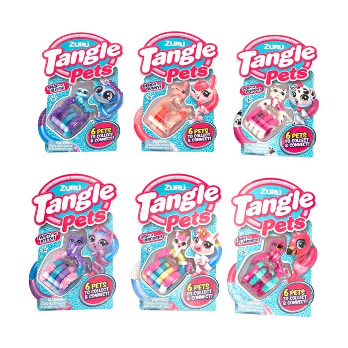 Tangle Pets  6 Assorti (assortiment – willekeurige uitvoering)