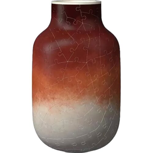 Puzzel 3D Vase Gradient Brick-Red