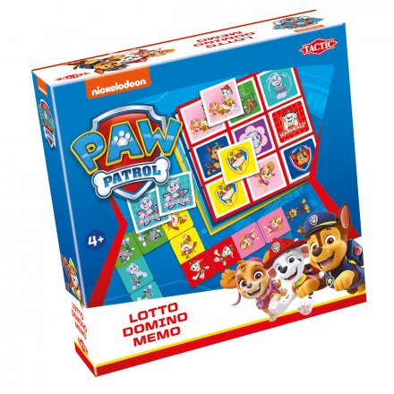 Paw Patrol 3-in-1: Memo - Lotto - Domino