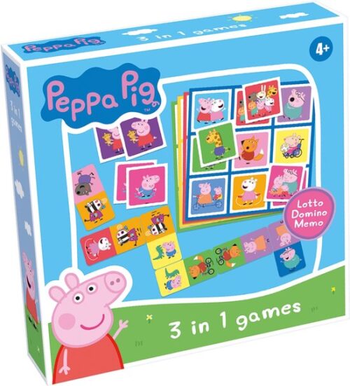 Peppa Pig 3-in-1: Memo - Lotto - Domino