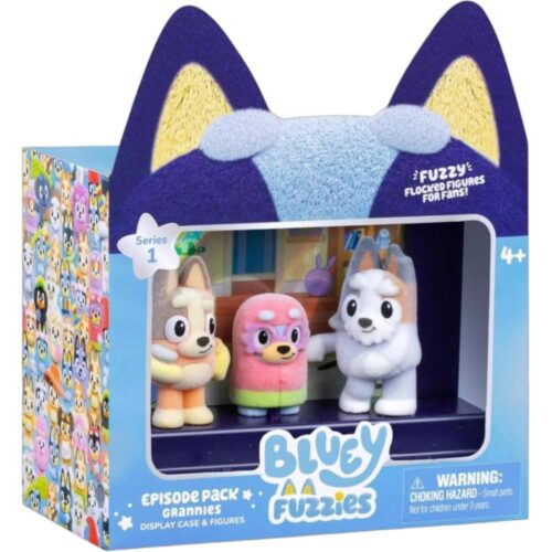 Bluey Fuzzies speelset met 3 figuren assorti (assortiment – willekeurige uitvoering)