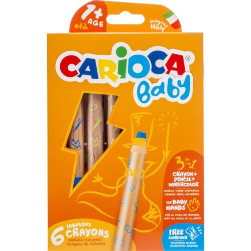 Carioca Baby 3 In 1 Jumbo Kleurwaskrijtjes