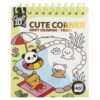 Kleurboek cute & comfy mini 10 x 10 cm 4 assorti (assortiment – willekeurige uitvoering)