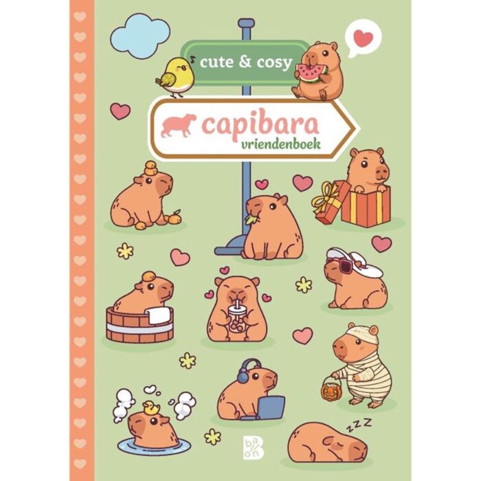Cute en Cosy Vriendenboek Capibara