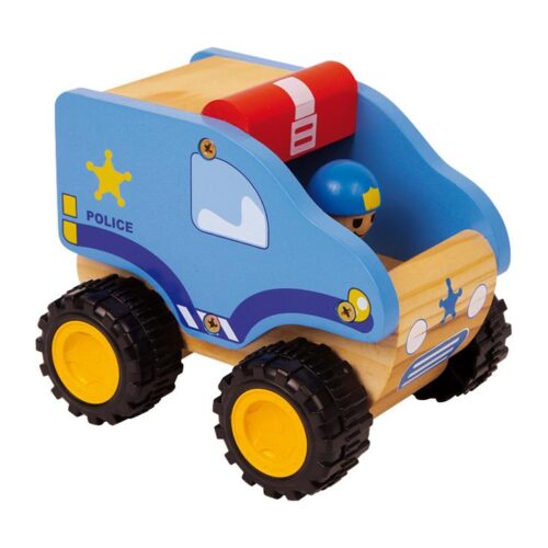 Houten politieauto