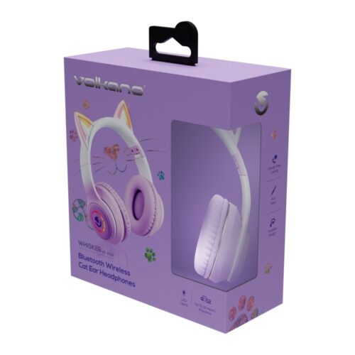 Koptelefoon bluetooth Volkano kat aqua