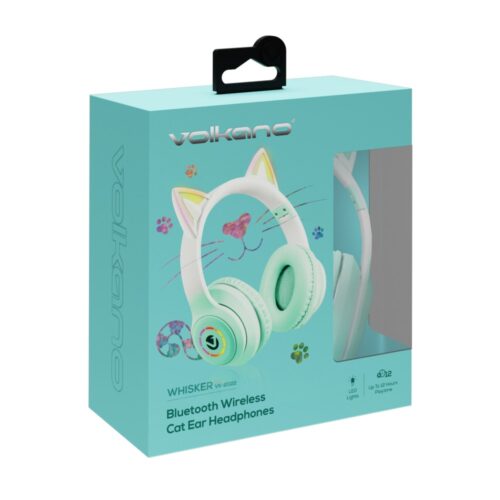 Koptelefoon bluetooth Volkano kat paars