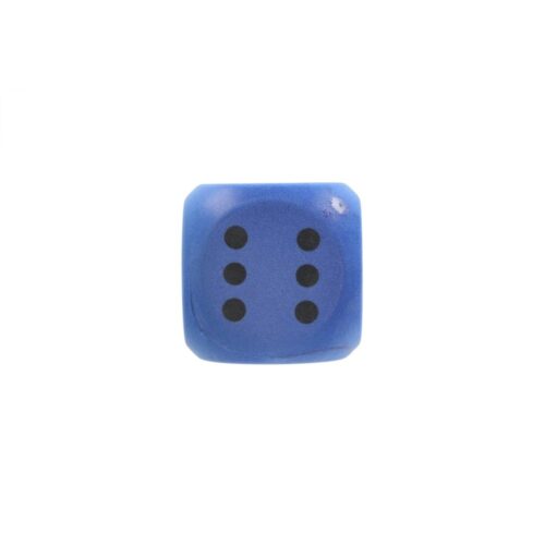 Dobbelsteen soft 16cm blauw