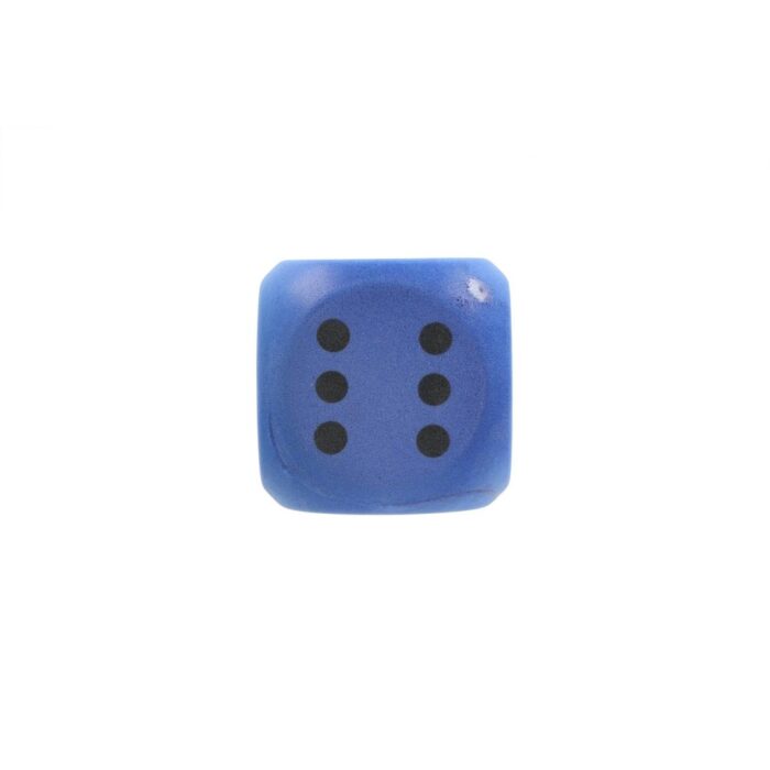 Dobbelsteen soft 16cm blauw