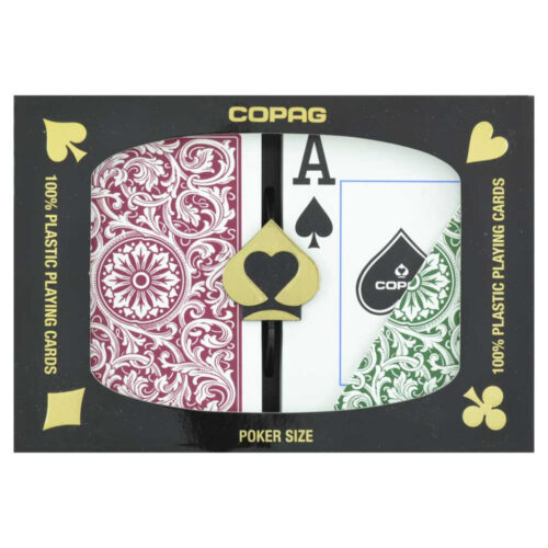 COPAG Double Deck Green en Burgundy 1546