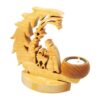 Houten Kerstkaarsenhouder