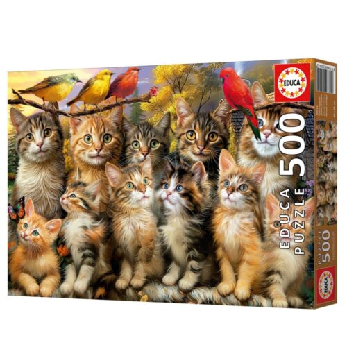Educa Kittens And Birds – Puzzel 500 stukjes vanaf 10 jaar