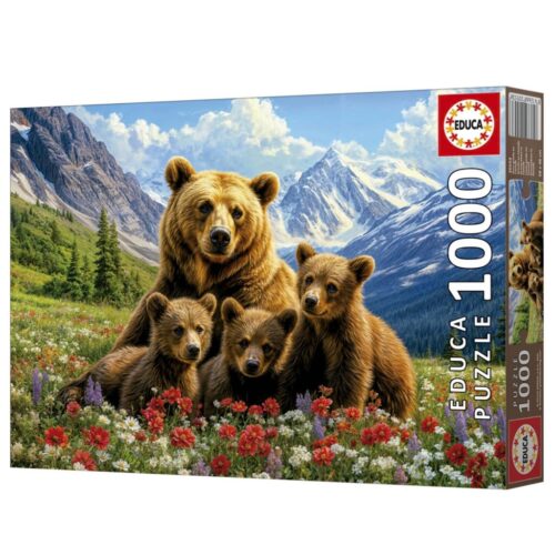 Educa Grizzly Bears In Canada – Puzzel 1000 stukjes vanaf 12 jaar