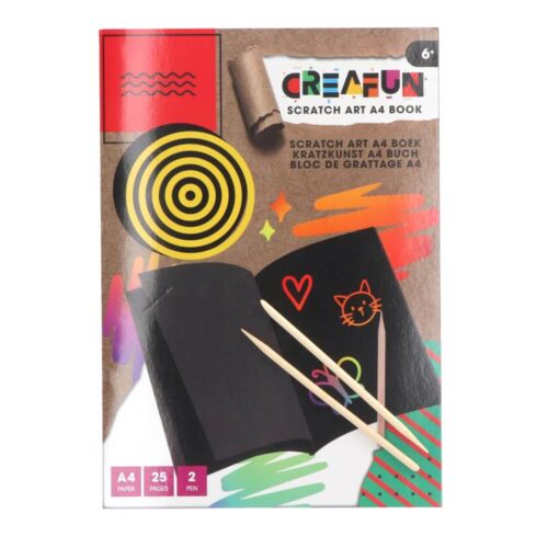 Creafun kraskarton 25 pagina's A4 in boek