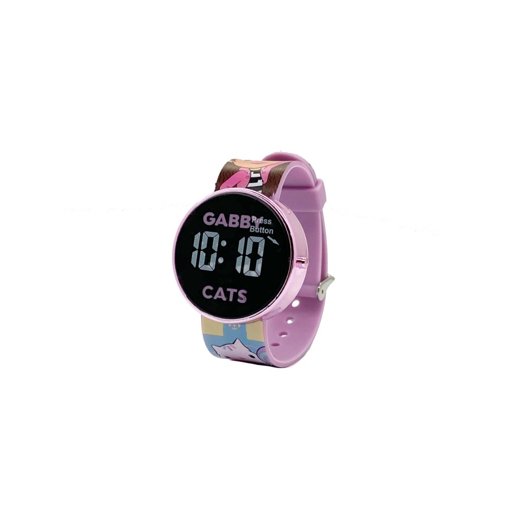 Gabby's poppenhuis horloge LED rond, verwisselbare batterij