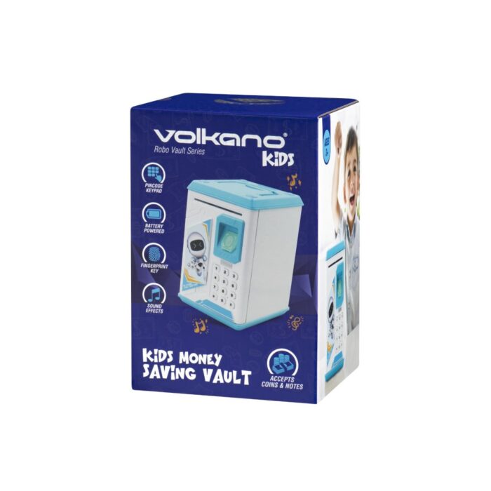 Kluis spaarpot Volkano electronisch blauw