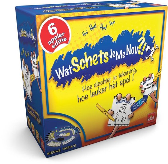 Wat schets je me nou?! 6 spelers kleined