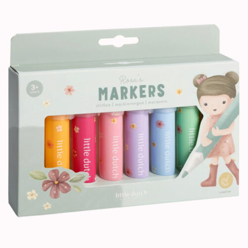 Little Dutch Felt Tip Markers - Rosa