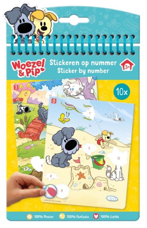 Woezel & Pip Sticker By Number