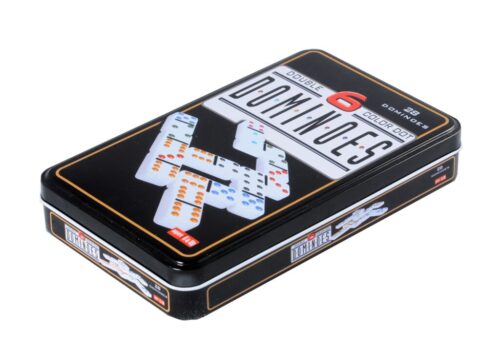 Domino dubbel 6 in blik