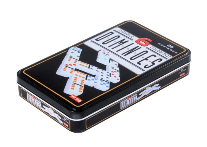 Domino dubbel 6 in blik