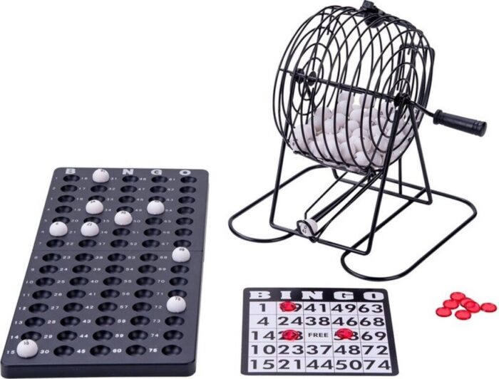 Bingomolen zwart metaal set