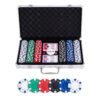 Pokerset in Zilveren Koffer, met 300 chi