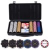 Pokerset in Zwarte Koffer, 300 chips met