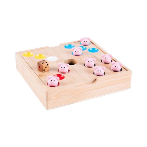 Pig Hole Game - Bamboe Met 60 Siliconen