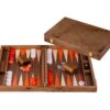 Backgammon 15" Oranje & Maple Veneer