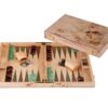 Backgammon 18" Groen & Bruin Trangle