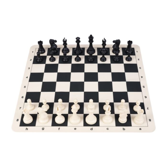 Schaakset 15" met silicone veld met verw