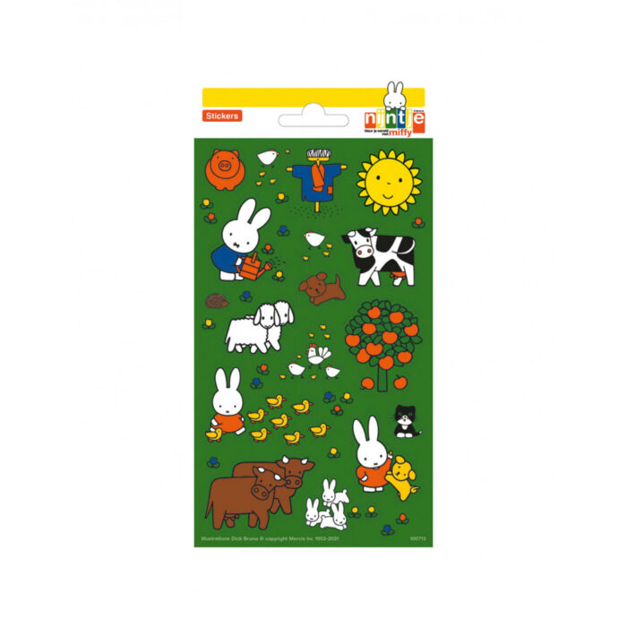 Paper Sticker Sheet - Nijntje Boerderij