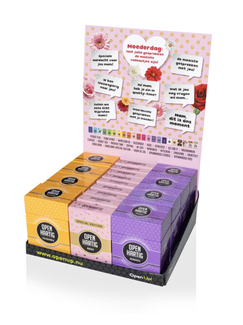 Openhartig Moederdagdisplay (17 stuks) (assortiment – willekeurige uitvoering)