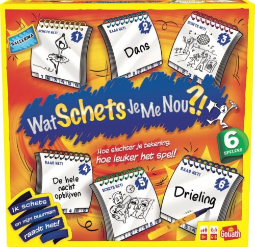 Wat schets je me nou?! 6 spelers grote d