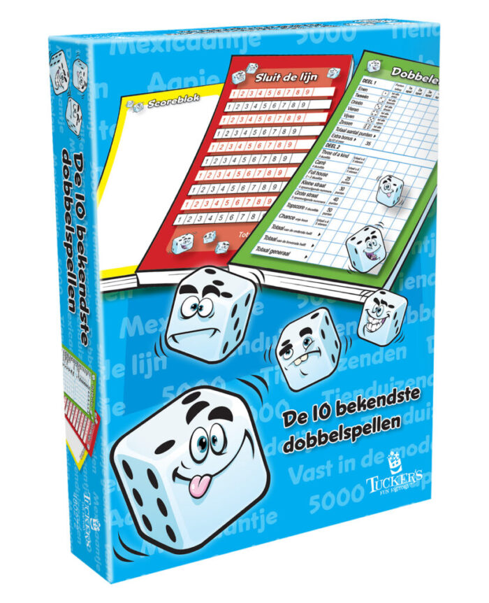 10 Bekendste Dobbelspellen (assortiment – willekeurige uitvoering)